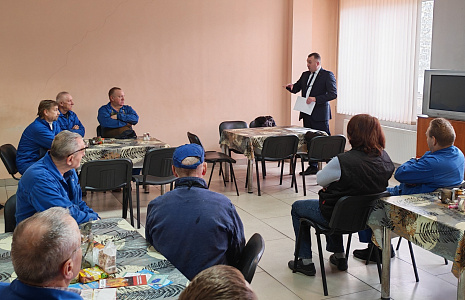 Генеральный директор УП «МИНКОБЛГАЗ» Юрий Викторович Куклицкий встретился с работниками ООО «Завод Евромаш»